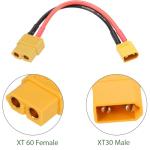 XT60 to XT30 Adapter - 5 Pack 10cm Cable