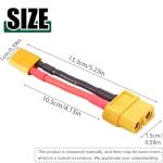 XT60 to XT30 Adapter - 5 Pack 10cm Cable