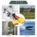 XT60 to XT30 Adapter - 5 Pack 10cm Cable