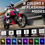 4PCs Waterproof Wireless LED Strobe Lights Set