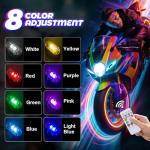 Weciau 8 Color LED Strobe Lights with Remote