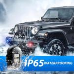 4PCS LED Strobe Lights with Remote - 8 Colors