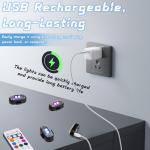 4PCS Waterproof Wireless LED Strobe Lights - Remote Controlled