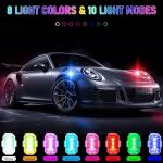 Colorful LED Strobe Lights for Drones - 8 Pack
