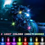 4PCs USB Rechargeable LED Strobe Lights with Remote