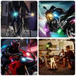 4PCs USB Rechargeable LED Strobe Lights with Remote