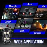 Wireless LED Strobe Lights with Remote Control - 4 Pack