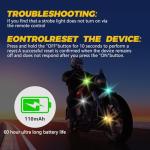 4PCs USB Rechargeable LED Strobe Lights with Remote