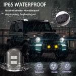 4PCS Rechargeable LED Strobe Lights with Remote