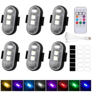 6 LED Strobe Lights with Remote Control