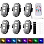 6 LED Strobe Lights with Remote Control