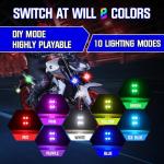 Remote-Controlled Wireless LED Strobe Lights, 8 Colors