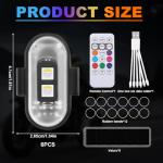 6 LED Strobe Lights with Remote Control