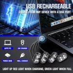 Remote-Controlled Wireless LED Strobe Lights, 8 Colors