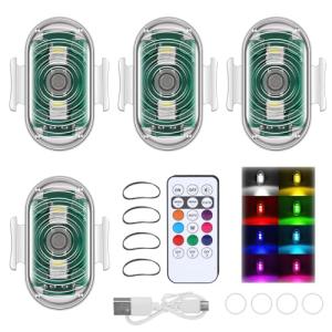 LED Strobe Lights with Remote Control - 8 Colors