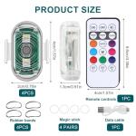 LED Strobe Lights with Remote Control - 8 Colors