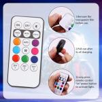 6PCS Wireless Magnetic LED Strobe Lights with Remote