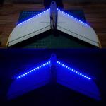 Blue LED Light Strip for Drones and RC Cars