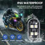 4PCS LumexFlux Wireless RGB LED Lights with Remote