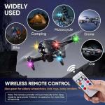 4PCS LumexFlux Wireless RGB LED Lights with Remote