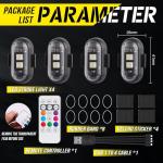 NHHEO Wireless LED Strobe Lights with Remote Control