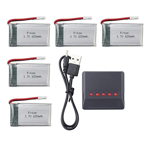 5-Piece Drone Battery Bundle with Charger