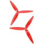 Red Tri Blade Propellers for RC Drones - 4PCS