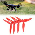 Red Tri Blade Propellers for RC Drones - 4PCS