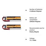 2-pack 5200mAh Lipo Batteries with Deans T Plug