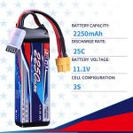 2250mAh 11.1V 25C Lipo Battery for Drones