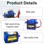 SG90 Micro Servo Motor Kit for RC Projects
