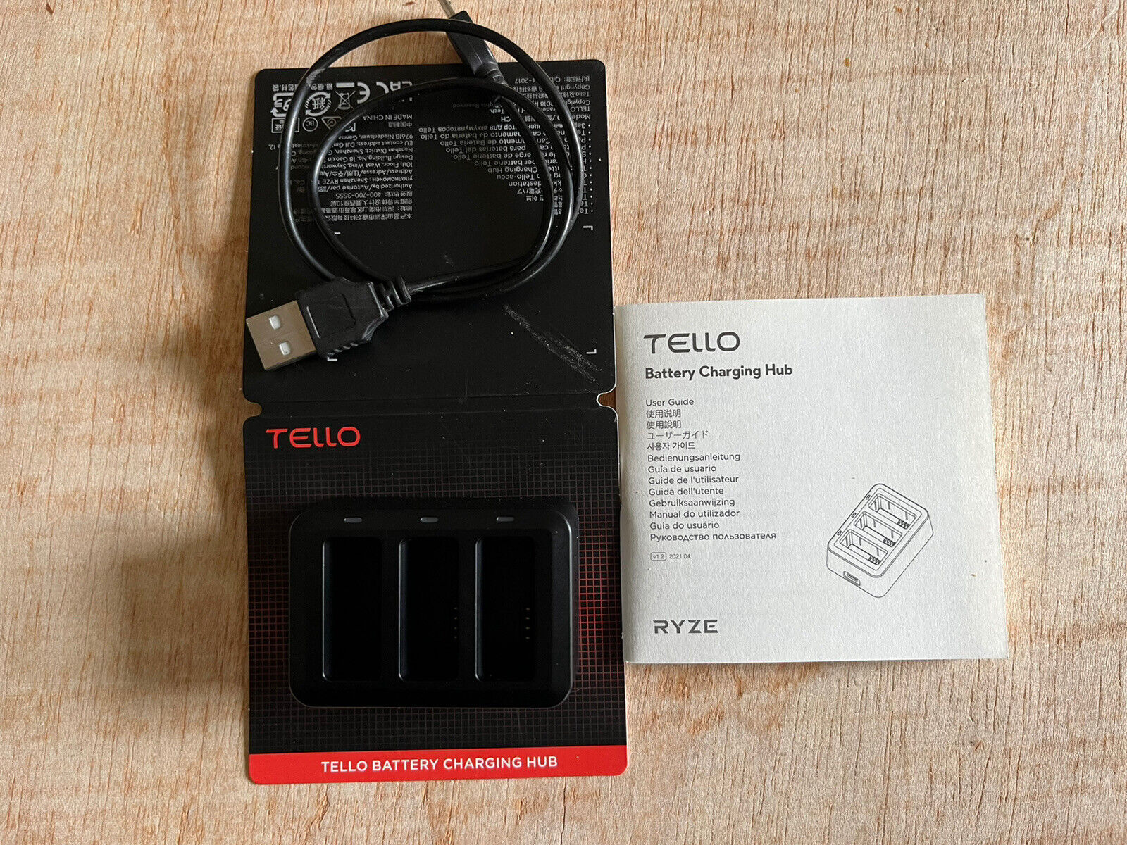Tello battery hub for triple charging