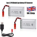 2 Lipo Batteries & USB Charger for Mini Orion Drone