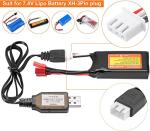 2pcs USB Charger for LiPo Battery & RC Cars
