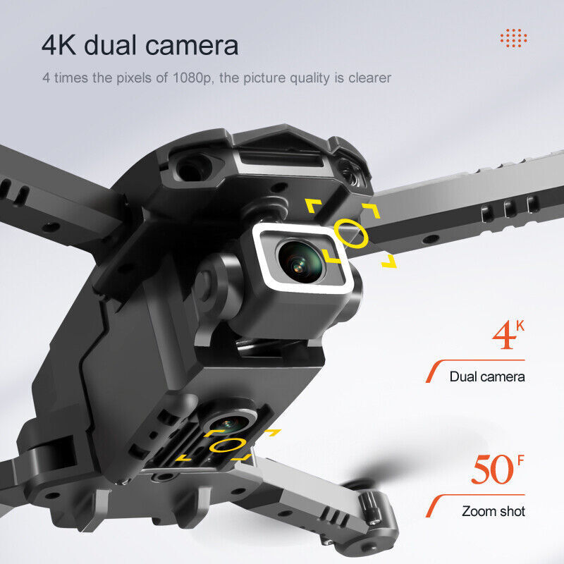 Mini WiFi Dual Camera 4K Quadcopter Drone Toys