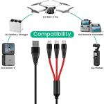 DJI Drone Fast Charger with 3-in-1 Cable