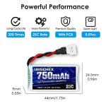 750mAh Lipo Battery Pack with Charger for Quadcopter