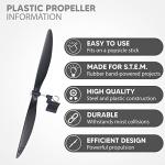 Plastic Propeller for STEM Projects, 6 Inches, Pack of 30