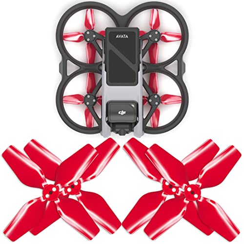 Red 4-Blade Propellers for DJI Avata by Master Airscrew