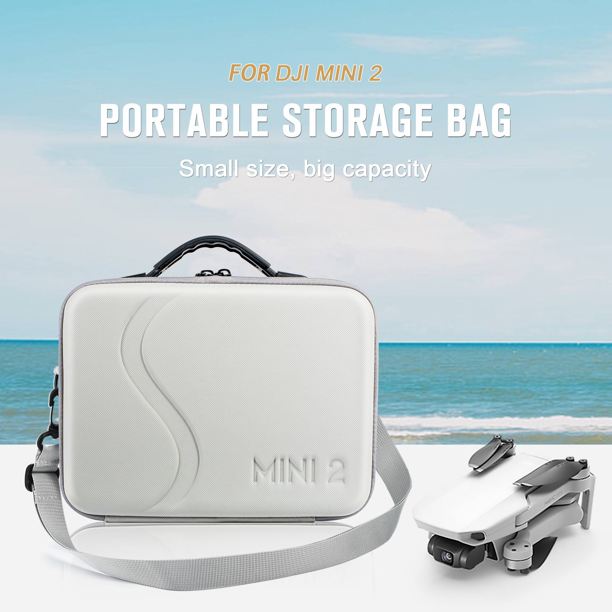 DJI Mini 2 Storage Bag Handbag PU Shoulder Bag Portable Carrying Case Waterproof Box For DJI Mavic Mini 2 SE Drone Accessories