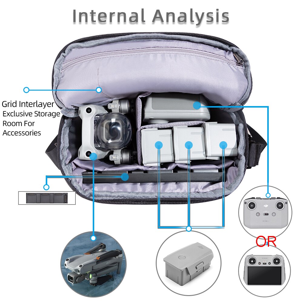 Portable Shoulder Bag for DJI Air 2S Drone