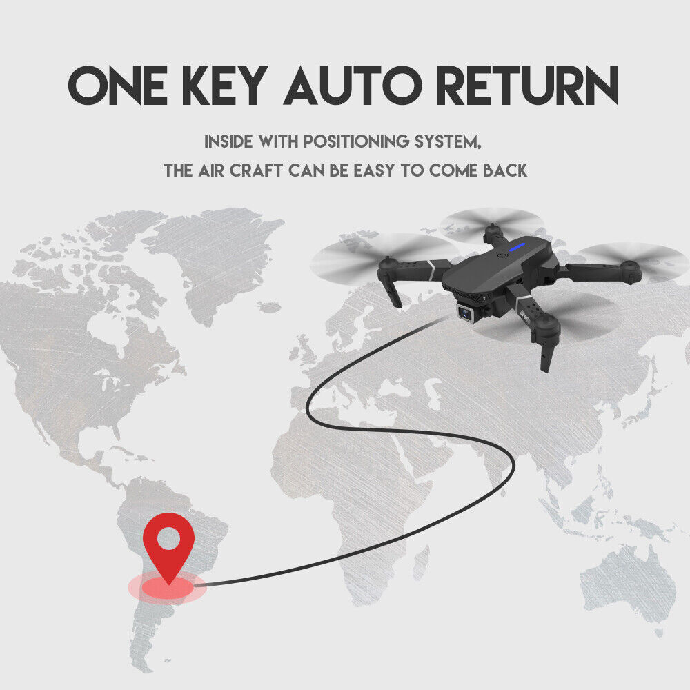 Drone RC Drones Pro 4K HD Camera 3 Batteries WIFI FPV GPS Quadcopter Foldable