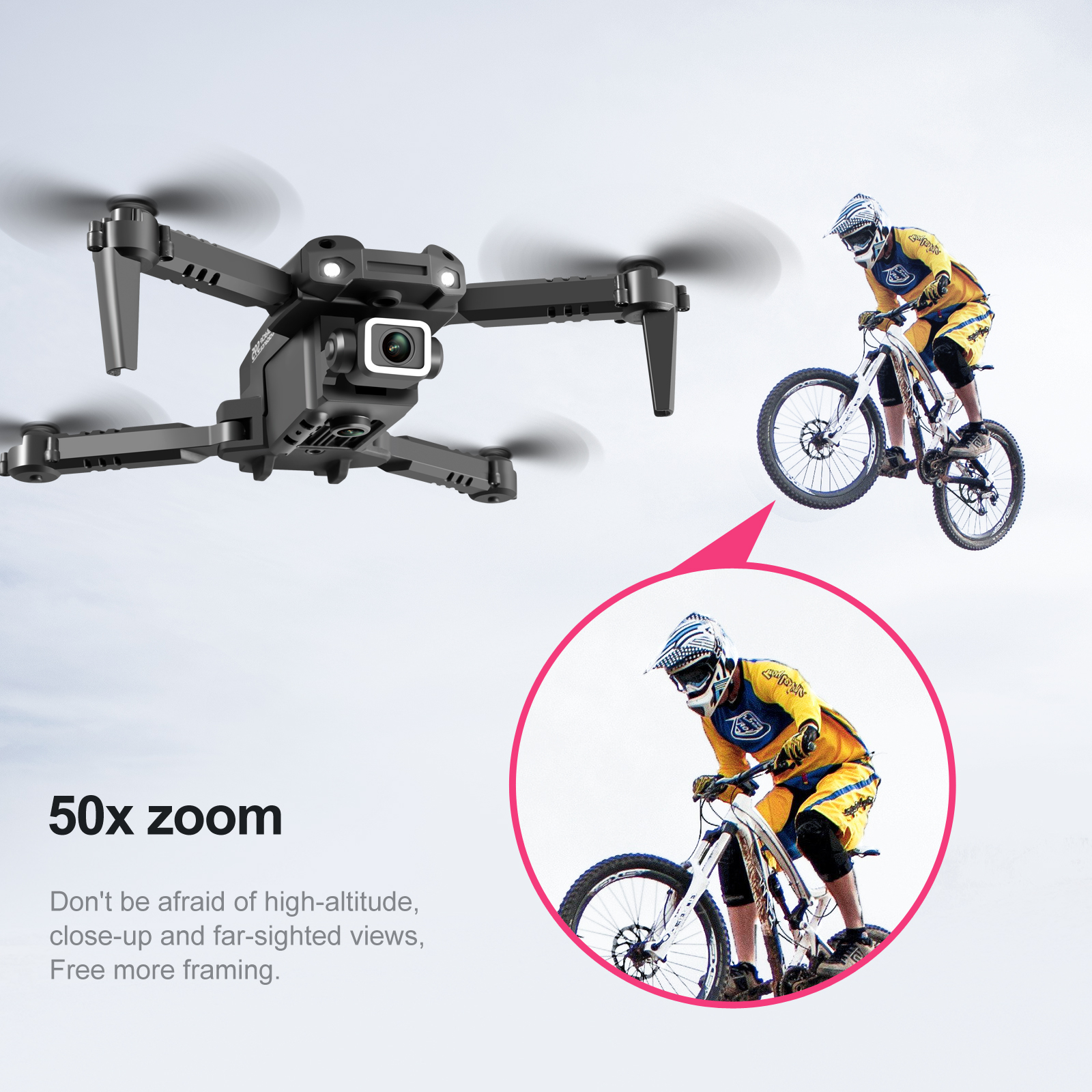 4K Dual Camera Mini Drone with Obstacle Avoidance