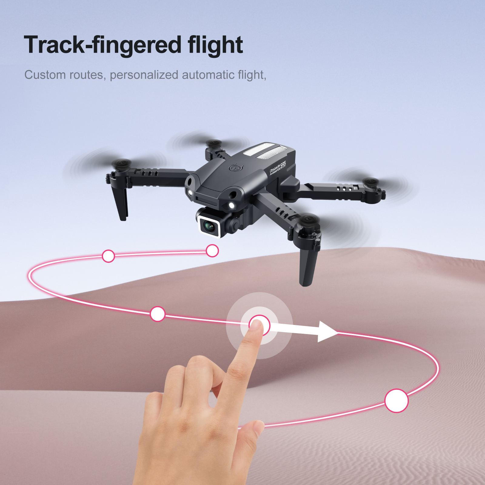 4K Dual Camera Mini Drone with Obstacle Avoidance