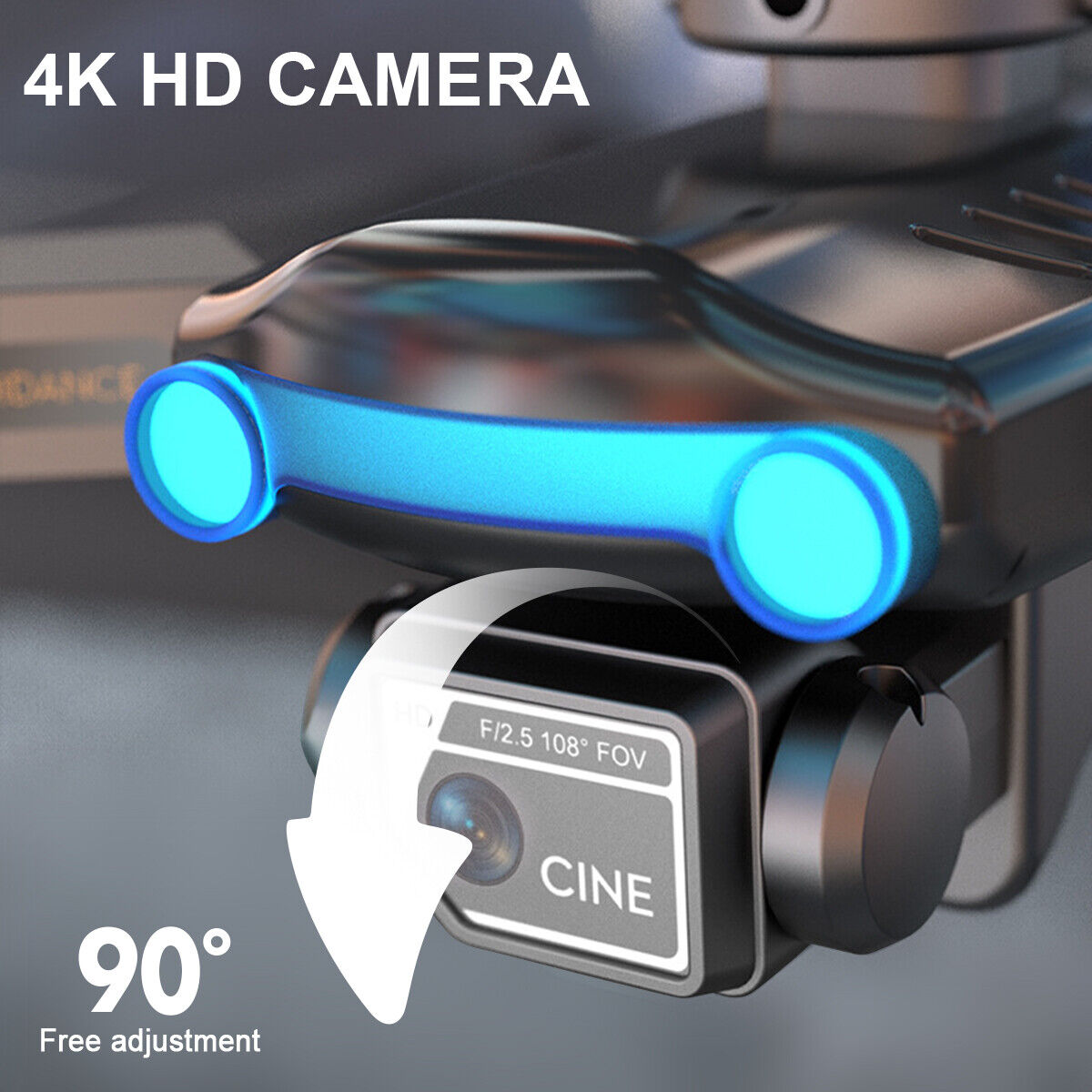 2023 Drone RC Drones Pro 4K HD Camera GPS WIFI FPV Quadcopter Foldable Bag Gifts