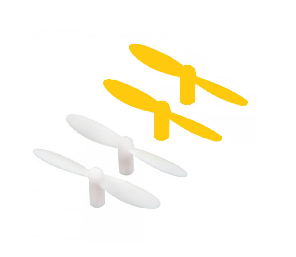 Nano Drone Propellers - Orange/White (Set of 4)