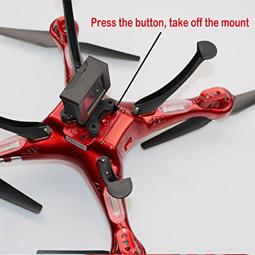 Action Camera Frame Anti-Shock Gimbal Mount Holder Bracket for Syma X8 X8G X8HG X8C X8HC X8W X8HW X8 Pro RC Quadcopter Compatible with Gopro Hero Xiaoyi (Xiaomi Yi) SJcam Camera