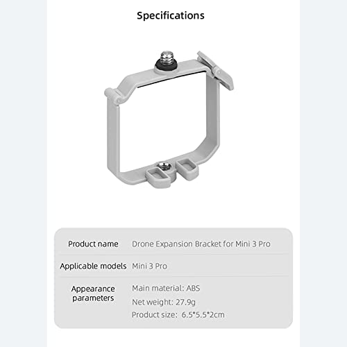 Drone Accessories for DJI Mini 3 Pro Expansion Bracket Mount Camera Adapter Tripods Stand Compatible with DJI Mini 3 Pro