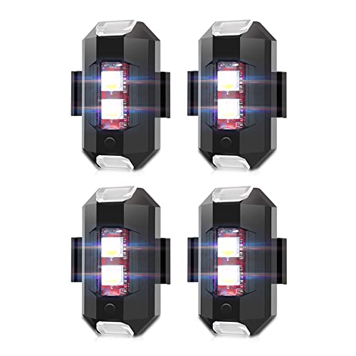 USB Rechargeable LED Drone Strobe Lights (4-Pack)