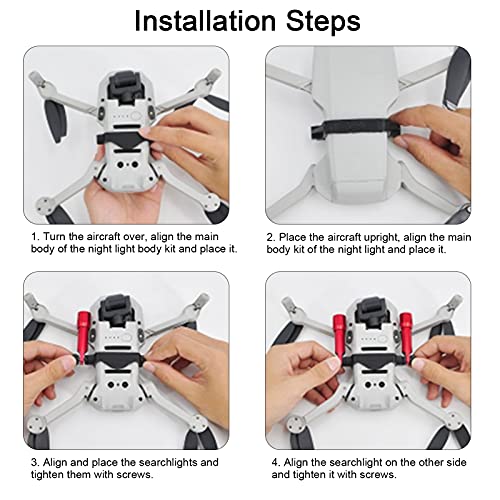 Aluminum Alloy Night Flying Drone Flashlight Kit